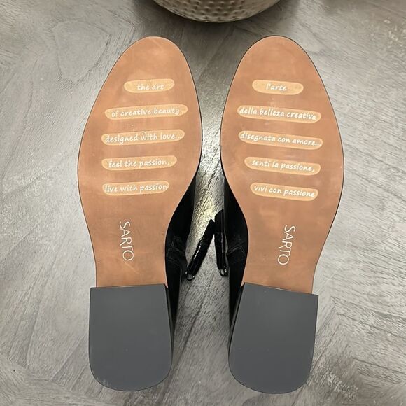 Sarto Franco Sarto Womens Nemi Leather Booties Ankle Boots - Picture 3 of 12